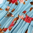 thumbnail image 6 of Odeerbi Toddler Dress Kids Girls Slip Dress Printing Sleeveless Strap Romper Summer Fashion 2025 Casual Jumpsuit Blue, 6 of 8