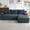 Dark Grey, variant on 96 Inch Modular Sectional Couches for Living Room, Modern Boneless Sofa, Upholstered Deep Seat Cloud Couch, Corduroy Comfy L-Shape Sofas Couches, No Assembly Required, Black (Left Facing Chaise)