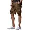 thumbnail image 4 of Shorts cargo para hombre Match, cómodos, color marrón, talla S, 4 of 6