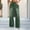 Army Green, variant on Women's Jeans High Rise Straight Leg Plus Size Solid Color Side Pocket Denim Pants Long Length