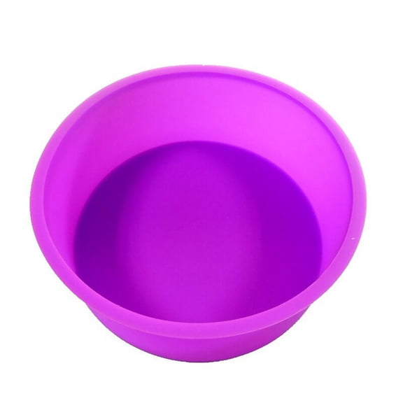 Huayishang Silicone Molds Food Grade Silicone Cake Mold 6 Inch Round Cake Baking Mold Silicone Cake Baking Pan Purple, Kitchen Essentials Clearance Sale Purple