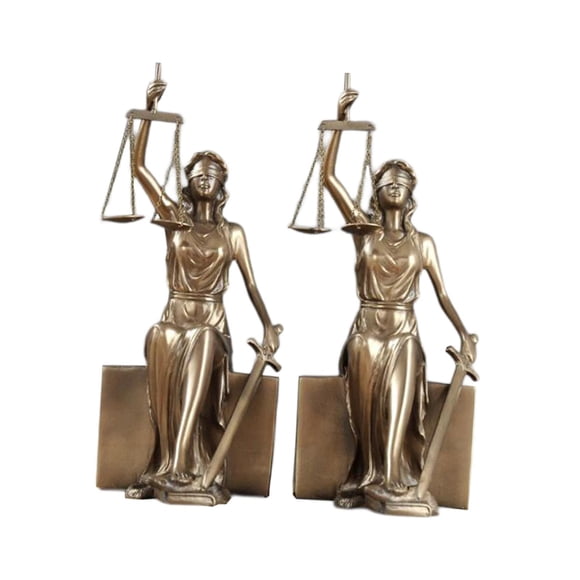 simhoa Lady Justice Statue Adornment Tabletop Ornament for Entrance Balcony Desktop