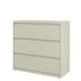 thumbnail image 3 of Hirsh 42 inch Wide 3 Drawer Metal Lateral File Cabinet for Home and Office, Holds Letter, Legal and A4 Hanging Folders, Putty, 3 of 6