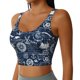 thumbnail image 2 of Balery Sailing Cruises Nautical Sujetadores deportivos con espalda cruzada para mujer, acolchados, sin costuras, de alto impacto, ideales para yoga, gimnasio, entrenamiento y fitness.-X-Large, 2 of 8