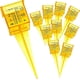 thumbnail image 1 of 10 Pack 1.5" Rain Gauge/sprinkler Gauge, Wide Mouth, Bright Yellow Outdoor Water Measuring Tool, 1 of 5