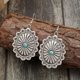 thumbnail image 1 of Xiao Hua Pendientes colgantes de estilo retro, nuevos y únicos, para mujer, estilo étnico bohemio vintage (plateados)., 1 of 4
