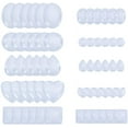thumbnail image 2 of About 70 Pcs Half Round Flat Back Clear Glass Dome Tile Cabochon Diameter 16mm, 2 of 8
