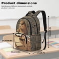 thumbnail image 6 of Jeiento Capybara Large Capacity Lightweight 17 Inch Backpack Set 4-Piece Lunch Bag Pencil Case Water Bottle Holder for Boys Girls Kids Students, 6 of 7