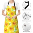 thumbnail image 4 of Kdxio Sunflowers2 Apron with Pockets Adjustable Kitchen Aprons for Men Women Waterproof Aprons for Cooking,Drawing,Crafting, Baking Household Cleaning, 4 of 5