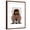 Brown Frame, variant on Art.com Dachshund with Steampunk Bowler Hat Art Print by Fab Funky, White Frame Wall Art, 23" x 29"