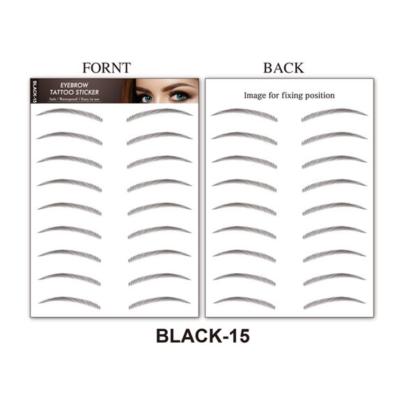 Pegatinas impermeables simuladas para cejas, pegatinas tatuadas para cejas, parches ecológicos para cejas perezosas