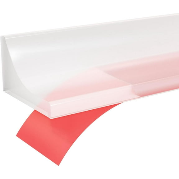 39'' Collapsible Shower Threshold Water Dam, Self Adhesive Silicone Waterproof Barrier Bathroom and Kitchen Water Strip Dam Shower Guard for Dry And Wet Separation Caulk Seal Strip Edge Trim(Clear)