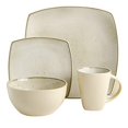 thumbnail image 6 of Gibson Soho Lounge Square 16-Piece Dinnerware Set - Speckled Taupe, 6 of 7
