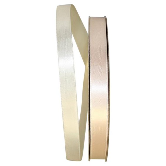 Reliant Ribbon 4950-810-03C 0,625 Po. Ruban Satin Double Face 100 Verges, Ivoire