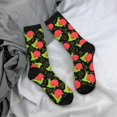 thumbnail image 4 of JUNZAN Cartoon Snail Mens Funny Socks for Men Women Colorful Fun Novelty Crew Patterned Socks, 4 of 6