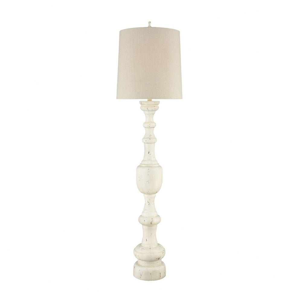 antique white table lamp
