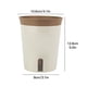 thumbnail image 5 of Maceta De Riego Automático, Maceta De Plástico Apilable Marrón Café Tamaño S Con Orificios De Drenaje Para Plantas De Interior Y Exterior, 5 of 8