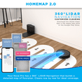 thumbnail image 2 of iHome AutoVac Nova Pro 3-in-1 Robot Vacuum, Vibrating Mop, 2700pa Strong Suction, 2 of 13