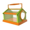 Portable Butterfly Insect Habitat Cage W/ Carrying Handle Mesh Cage Critter Green Orange