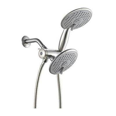 3' Three Function Showerhead ana bath 6 inch 3 function handheld shower and showerhead combo shower system with 5 foot hose brushed nickel finish ss3232cbn ()