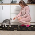 thumbnail image 3 of Paw Print Kitchen Rugs Sets Of 2,Anti Fatigue Kitchen Mat Rugs Non Slip Washable,Decorative Kitchen Floor Mats for Kitchen,Sink,Laundry,17"x30"+17"x47", 3 of 7