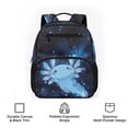 thumbnail image 6 of Pzuqiu Galaxy Axolotl Print 13.5 Inch Kids Backpack Water-resistant Breathable Lightweight Daypack for Preschool Kindergarten Boys Girls with Adjustable Straps Side Pockets, 6 of 7