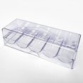 thumbnail image 3 of 10X Clear Acrylic Poker Chip Rack with Cover/Casino Chip Tray with Lid, Holds 100 Chips Each, 3 of 6