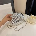 thumbnail image 4 of Bolso bandolera metálico acrílico para mujer bolso de mano con cadena desmontable, 4 of 9