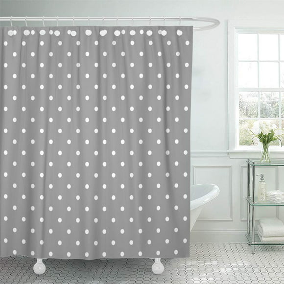 Polka Dot Shower Curtains, Clear Polka Dot Shower Curtain