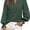 Dark Green, variant on Womens Boho Floral Long Sleeve Tops Fall Fashion V Neck Loose Chiffon Work Blouses Dressy Casual Ruffle Shirts
