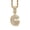 Gold G, variant on Women's Stainless Steel Ice Out Zirconia Initial A-Z Letter Name Pendant Necklace Hip Hop CZ Charm Jewelry with Twisted Chains Silver N