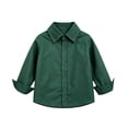 thumbnail image 3 of Swuxness Toddler Fall Casual Shirt Jackets Long Sleeve Solid Color Button Closure Short Windbreaker Coat, 3 of 4