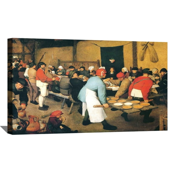 Pieter Bruegel The Elder Painting The Peasant Wedding By Pieter Brueghel Canvas Art Framed Wall Art