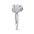 thumbnail image 4 of Blue Jewel 2 Ct Pear Cut Diamond Rings - 14K White Gold Plated Rings - Wedding Rising Split Shank Rings - Criss Cross Anniversary Diamond Rings - Gorgeous Anniversary Gift for Women's, 4 of 10
