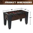 thumbnail image 4 of 58” Richmond Foosball Table Competition Size, Soccer, Accessories Included, Brown/Black by Barrington Billiards, 4 of 10