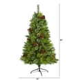 thumbnail image 2 of Nearly Natural 5ft. Montana Mixed Pine Artificial Christmas Tree with Pine Cones, Berries, Green, 2 of 6