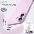 thumbnail image 4 of JETech Magnetic Silicone Case for iPhone 17 6.3-Inch, Compatible with MagSafe, Silky Soft Touch (Purple), 4 of 6