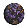 thumbnail image 1 of Fotbe Ornate Purple Floral Vase Funda de Llanta de Repuesto con Estampado, Engrosada, Ajuste Universal para Jeep, Remolque, RV, SUV, Camión-14 inch, 1 of 6