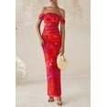 thumbnail image 4 of Vestido largo PRETTYGARDEN ajustado fruncido para mujer, verano 2025, 4 of 9