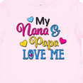 thumbnail image 4 of Inktastic My Nana and Papa Love Me with Hearts Boys or Girls Baby T-Shirt, 4 of 5