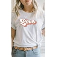 thumbnail image 4 of Retro Love Valentines Day Graphic Tee T-Shirt, 4 of 10