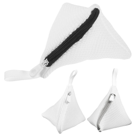 HOMEMAXS Reusable Polyester Mesh Laundry Bags for with Sturdy Zipper Assorted Color 3 Pieces