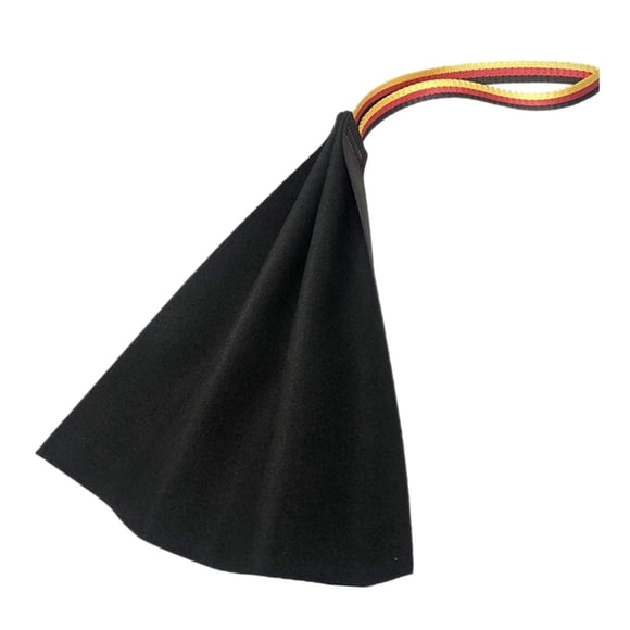 Trapo para morder para adiestramiento de perros, juguete para tirar, desarrollo de agarre para perros portátil y ligero con mango interactivo para jug Negro