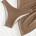 thumbnail image 6 of Lenago Swim Shorts Women Bathing Suit for Women Women Swim Suits Women's Three Piece Bikini Set With Up Swimsuit Khaki M, 6 of 6