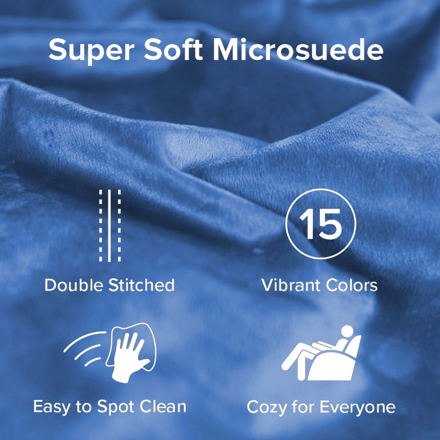 Sofa Sack 3' Passion Suede Bean Bag Chair, Royal Blue