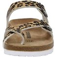 thumbnail image 2 of Sandalias para mujer con plantilla de corcho, sandalias deslizantes ajustables con doble hebilla para chanclas casuales de verano, sandalias de playa con punta abierta, 2 of 5