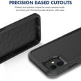 thumbnail image 6 of for iPhone 11 Case: Dual Layer Protective Heavy Duty Cell Phone Case Shockproof Rugged Bumper Tough with Screen Protector - 16ft Military Grade Drop Tested for Appple iPhone 11 (6.1 inch), Black, 6 of 9