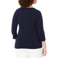 thumbnail image 2 of Remera Hanes de Mujer con Mangas Raglán Azul Marino Talle XX-Large, 2 of 6