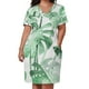 thumbnail image 3 of Vestido verde holgado con bolsillos Delie, ropa de mujer, vestido de verano 2025, 3 of 7