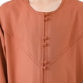 thumbnail image 4 of Coerni Kids Boys Thobe Muslim Abaya Solid Color Ethnic Robe Prayer Clothes Long Sleeve Button Isl𝐚mic Kaftan D𝐮bai Clothes, 4 of 8